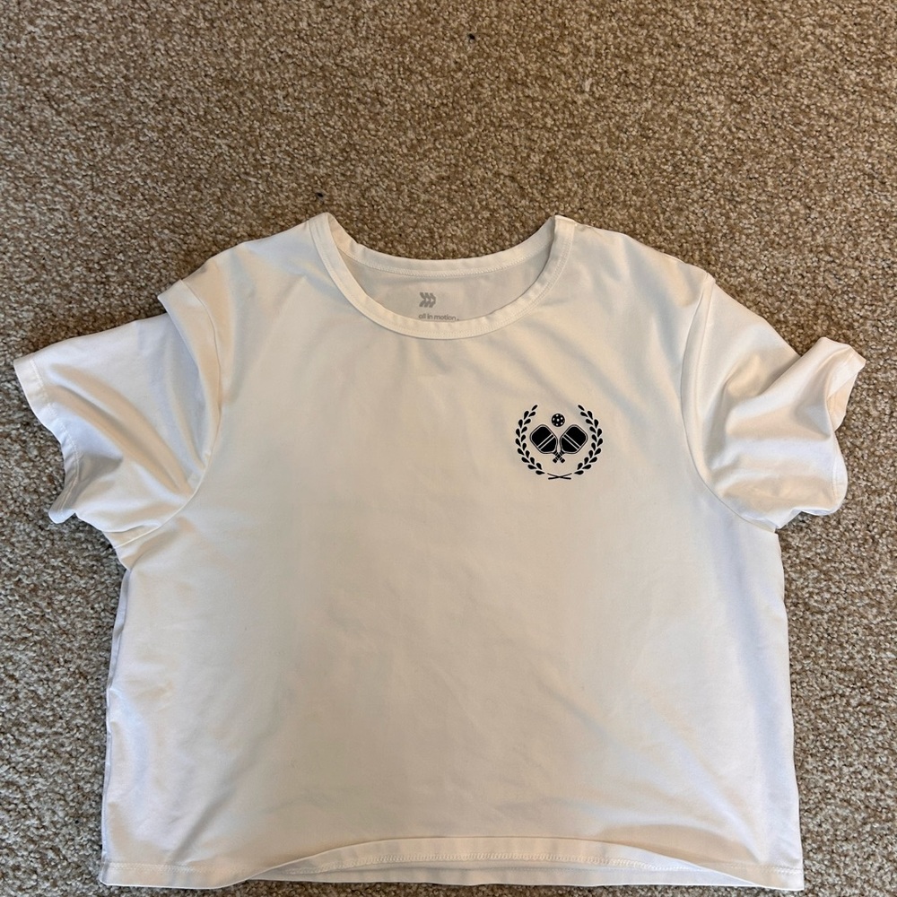 All in Motion White Short Sleeve Tee